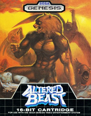 Altered Beast Sega Genesis front cover