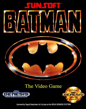 Batman: The Video Game Sega Genesis front cover