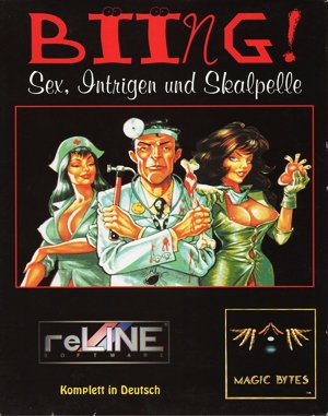 Biing!: Sex, Intrigue and Scalpels DOS front cover