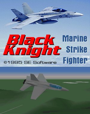 Black Knight: Marine Strike Fighter DOS front cover