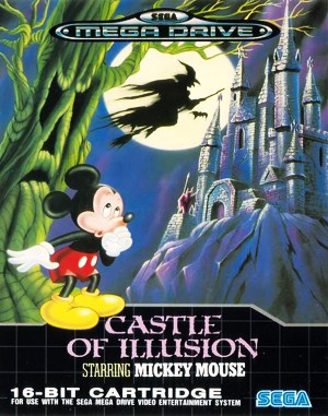 Castle of Illusion Starring Mickey Mouse Sega Genesis front cover