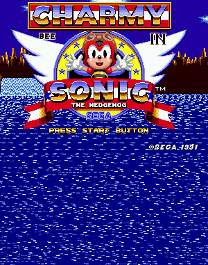 Charmy Bee in Sonic the Hedgehog Sega Genesis front cover