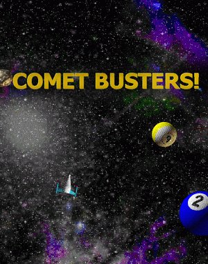 Comet Busters! DOS front cover