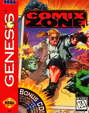 Comix Zone Sega Genesis front cover