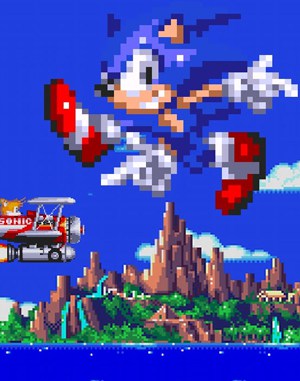 Cooler Sonic in Sonic 3 & Knuckles Sega Genesis front cover