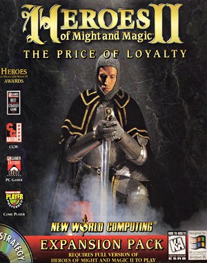 Heroes of Might and Magic II: The Price of Loyalty DOS front cover