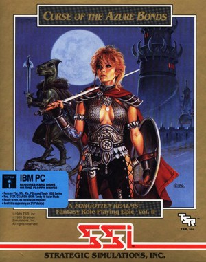 Curse of The Azure Bonds DOS front cover
