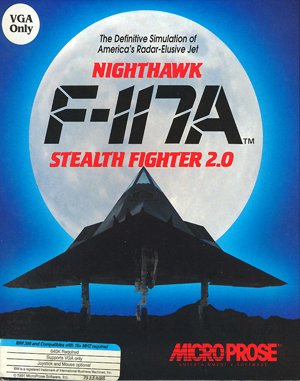 F-117A Nighthawk Stealth Fighter 2.0 DOS front cover