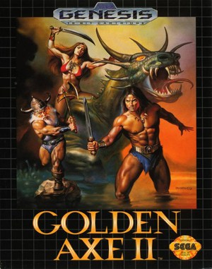 Golden Axe II Sega Genesis front cover