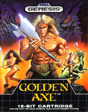 Golden Axe Sega Genesis front cover