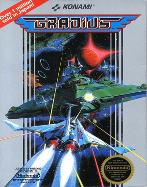 Gradius NES  front cover