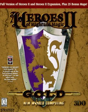 Heroes of Might and Magic II: Gold DOS front cover