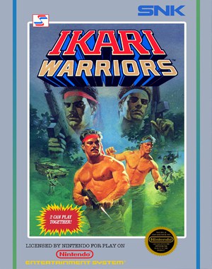 Ikari Warriors NES  front cover