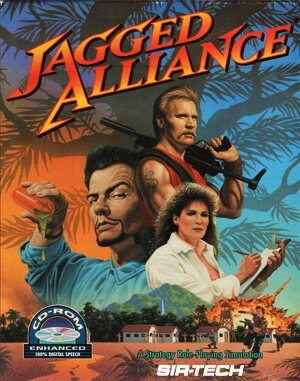 Jagged Alliance (CD) DOS front cover