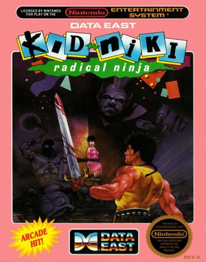 Kid Niki: Radical Ninja NES  front cover