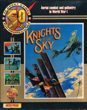 Knights of the Sky DOS front cover