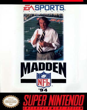 Madden NFL ’94 SNES front cover