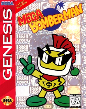 Mega Bomberman Sega Genesis front cover
