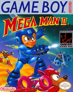 Mega Man II Game Boy front cover