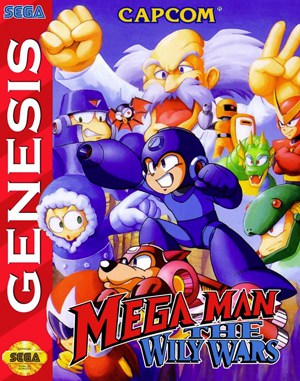 Mega Man: The Wily Wars Sega Genesis front cover