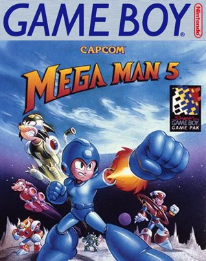 Mega Man V Game Boy front cover