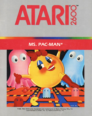 Ms. Pac-Man Atari-2600 front cover