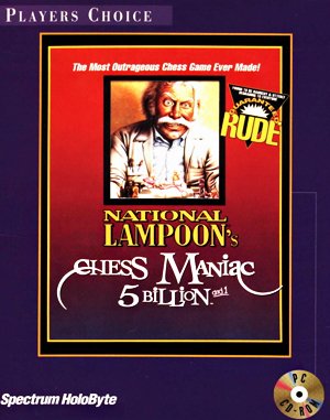 National Lampoons Chess Maniac 5 Billion and 1 DOS front cover