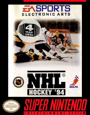 NHL ’94 SNES front cover