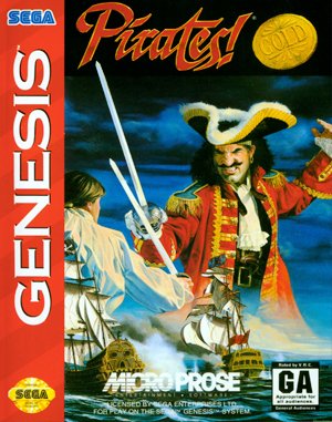 Pirates! Gold Sega Genesis front cover