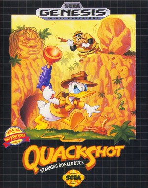 QuackShot starring Donald Duck Sega Genesis front cover