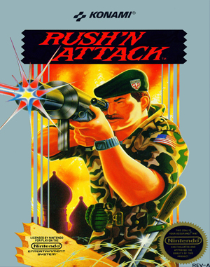 Rush’n Attack NES  front cover