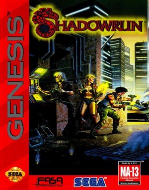 Shadowrun Sega Genesis front cover