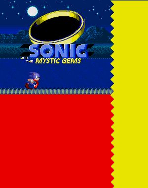 Sonic And The Mystic Gems Sega Genesis front cover