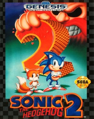 Sonic The Hedgehog 2 Sega Genesis front cover