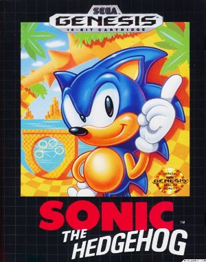 Sonic The Hedgehog Sega Genesis front cover