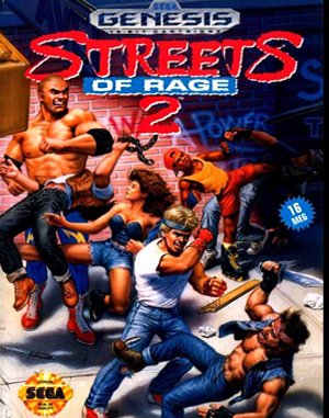 Streets of Rage 2 Sega Genesis front cover