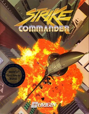 Strike Commander DOS front cover