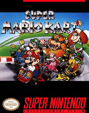 Super Mario Kart SNES front cover