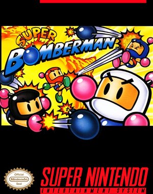 Super Bomberman SNES front cover