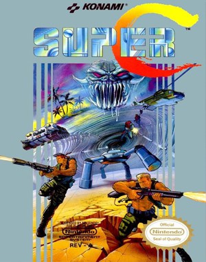 Super Contra NES  front cover