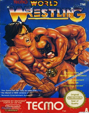 Tecmo World Wrestling NES  front cover