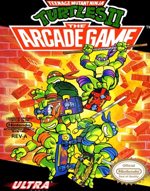Teenage Mutant Ninja Turtles II: The Arcade Game NES  front cover