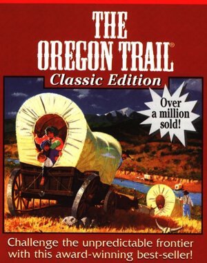 Oregon Trail game DOS front cover