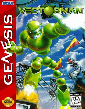 VectorMan Sega Genesis front cover
