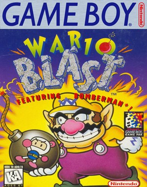 Wario Blast featuring Bomberman! Game Boy front cover