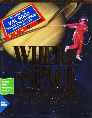 Where in Space is Carmen Sandiego? (Deluxe) DOS front cover
