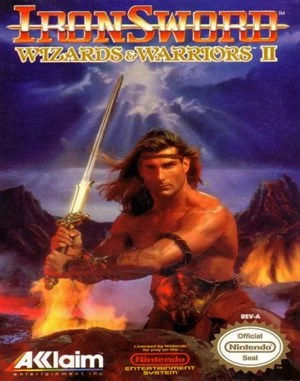 IronSword: Wizards & Warriors II NES  front cover