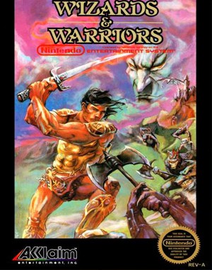 Wizards & Warriors NES  front cover