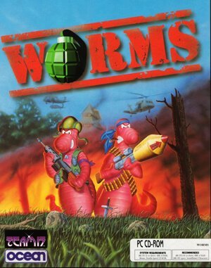 Worms DOS front cover