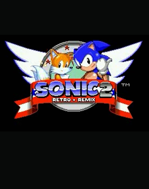 Sonic 2 Retro Remix 2016 edition Sega Genesis front cover